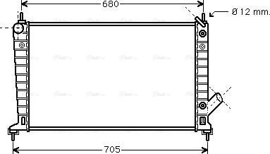 Ava Quality Cooling SB 2036 - Радіатор, охолодження двигуна autozip.com.ua