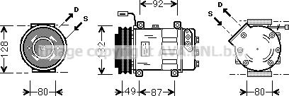 Ava Quality Cooling SCK026 - Компресор, кондиціонер autozip.com.ua