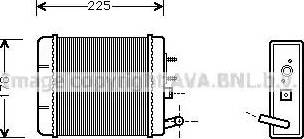 Ava Quality Cooling ST 6014 - Теплообмінник, опалення салону autozip.com.ua