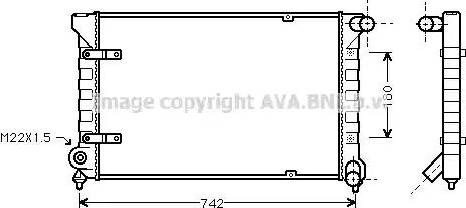 Ava Quality Cooling ST 2020 - Радіатор, охолодження двигуна autozip.com.ua