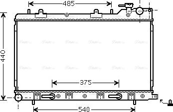 Ava Quality Cooling SU2098 - Радіатор, охолодження двигуна autozip.com.ua