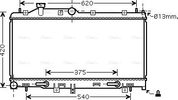 Ava Quality Cooling SU 2068 - Радіатор, охолодження двигуна autozip.com.ua