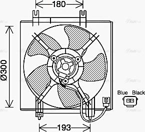 Ava Quality Cooling SU7517 - Вентилятор, охолодження двигуна autozip.com.ua