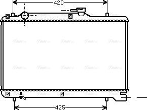 Ava Quality Cooling SZ 2050 - Радіатор, охолодження двигуна autozip.com.ua