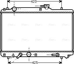 Ava Quality Cooling SZ 2051 - Радіатор, охолодження двигуна autozip.com.ua