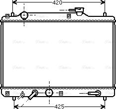 Ava Quality Cooling SZ 2052 - Радіатор, охолодження двигуна autozip.com.ua