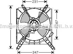 Ava Quality Cooling SZ 7503 - Вентилятор, охолодження двигуна autozip.com.ua