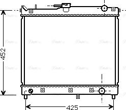 Ava Quality Cooling SZA2055 - Радіатор, охолодження двигуна autozip.com.ua