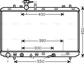 Ava Quality Cooling SZA2085 - Радіатор, охолодження двигуна autozip.com.ua