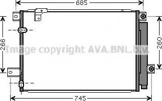 Ava Quality Cooling TO 5409 - Конденсатор, кондиціонер autozip.com.ua