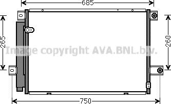 Ava Quality Cooling TO5559D - Конденсатор, кондиціонер autozip.com.ua