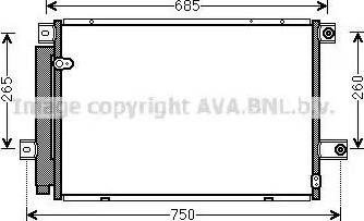 Ava Quality Cooling TO5559 - Конденсатор, кондиціонер autozip.com.ua