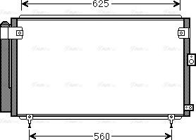 AVA TO5558D - Конденсатор, кондиціонер autozip.com.ua
