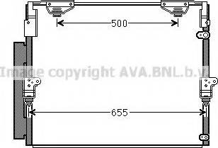 Ava Quality Cooling TO 5560 - Конденсатор, кондиціонер autozip.com.ua