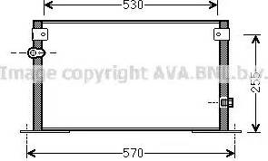 Ava Quality Cooling TO 5562 - Конденсатор, кондиціонер autozip.com.ua