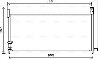 Ava Quality Cooling TO5692D - Конденсатор, кондиціонер autozip.com.ua