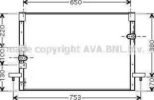 Ava Quality Cooling TO 5199 - Конденсатор, кондиціонер autozip.com.ua