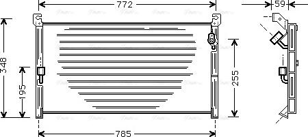 Ava Quality Cooling TO 5130 - Конденсатор, кондиціонер autozip.com.ua