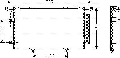 Ava Quality Cooling TO5319D - Конденсатор, кондиціонер autozip.com.ua