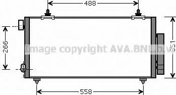 Ava Quality Cooling TO 5381 - Конденсатор, кондиціонер autozip.com.ua