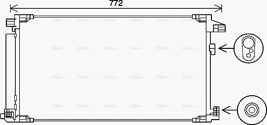 AVA TO5741D - Конденсатор, кондиціонер autozip.com.ua