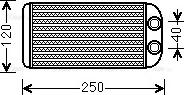 Ava Quality Cooling TO 6557 - Теплообмінник, опалення салону autozip.com.ua