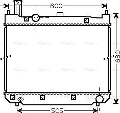 Ava Quality Cooling TO 2471 - Радіатор, охолодження двигуна autozip.com.ua