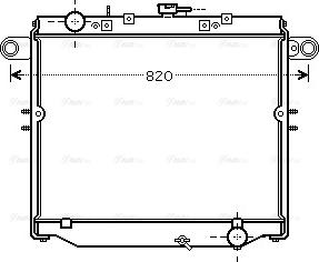 Ava Quality Cooling TO 2477 - Радіатор, охолодження двигуна autozip.com.ua