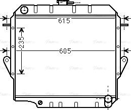 Ava Quality Cooling TO 2571 - Радіатор, охолодження двигуна autozip.com.ua