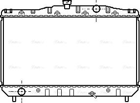 Ava Quality Cooling TO 2044 - Радіатор, охолодження двигуна autozip.com.ua