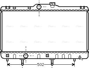 Ava Quality Cooling TO 2148 - Радіатор, охолодження двигуна autozip.com.ua