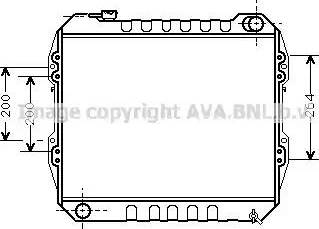 Ava Quality Cooling TO 2164 - Радіатор, охолодження двигуна autozip.com.ua