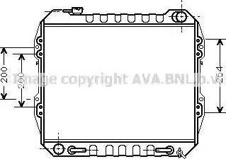 Ava Quality Cooling TO 2165 - Радіатор, охолодження двигуна autozip.com.ua