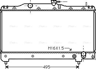Ava Quality Cooling TO 2163 - Радіатор, охолодження двигуна autozip.com.ua