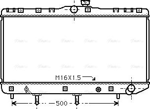 Ava Quality Cooling TO 2180 - Радіатор, охолодження двигуна autozip.com.ua