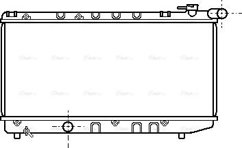 Ava Quality Cooling TO 2124 - Радіатор, охолодження двигуна autozip.com.ua