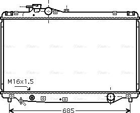 Ava Quality Cooling TO 2347 - Радіатор, охолодження двигуна autozip.com.ua