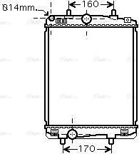 Ava Quality Cooling TO 2359 - Радіатор, охолодження двигуна autozip.com.ua