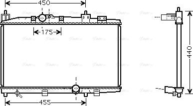 Ava Quality Cooling TO 2318 - Радіатор, охолодження двигуна autozip.com.ua