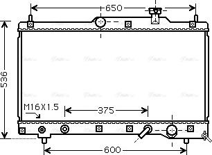 Ava Quality Cooling TO 2336 - Радіатор, охолодження двигуна autozip.com.ua