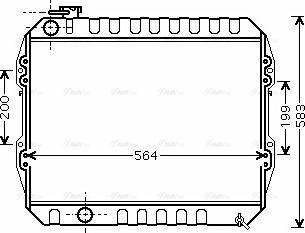 Ava Quality Cooling TO 2374 - Радіатор, охолодження двигуна autozip.com.ua