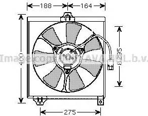 Ava Quality Cooling TO 7546 - Вентилятор, охолодження двигуна autozip.com.ua
