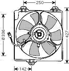 Ava Quality Cooling TO 7547 - Вентилятор, охолодження двигуна autozip.com.ua