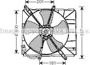 Ava Quality Cooling TO 7504 - Вентилятор, охолодження двигуна autozip.com.ua