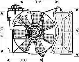 Ava Quality Cooling TO 7503 - Вентилятор, охолодження двигуна autozip.com.ua
