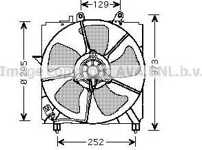 Ava Quality Cooling TO 7517 - Вентилятор, охолодження двигуна autozip.com.ua