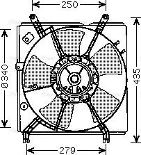 Ava Quality Cooling TO 7529 - Вентилятор, охолодження двигуна autozip.com.ua
