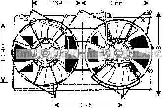 Ava Quality Cooling TO 7528 - Вентилятор, охолодження двигуна autozip.com.ua
