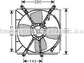 Ava Quality Cooling TO 7522 - Вентилятор, охолодження двигуна autozip.com.ua