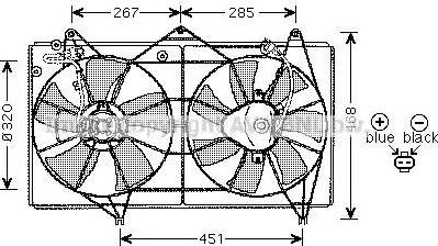 Ava Quality Cooling TO7527 - Вентилятор, охолодження двигуна autozip.com.ua